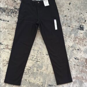 Mens Sonoma Black Straight-Leg Trousers size 32/32 NWT